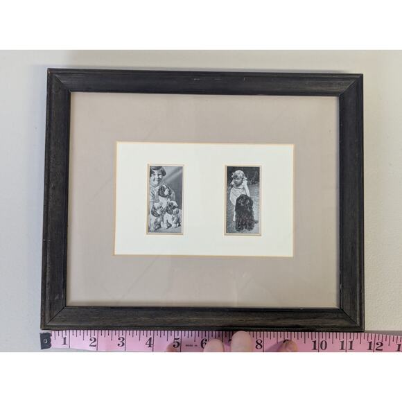 Vtg Cocker Spaniel Photos Framed Dogs and Friend Black White Lady Kitty Ritson - Picture 7 of 8